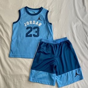 Jordan jersey & short outfit.